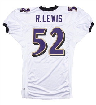 2000 Ray Lewis Game Used Baltimore Ravens Road Jersey - Defensive Player of the Year & Super Bowl MVP and First Championship Season! (Sports Investors Authentication)
